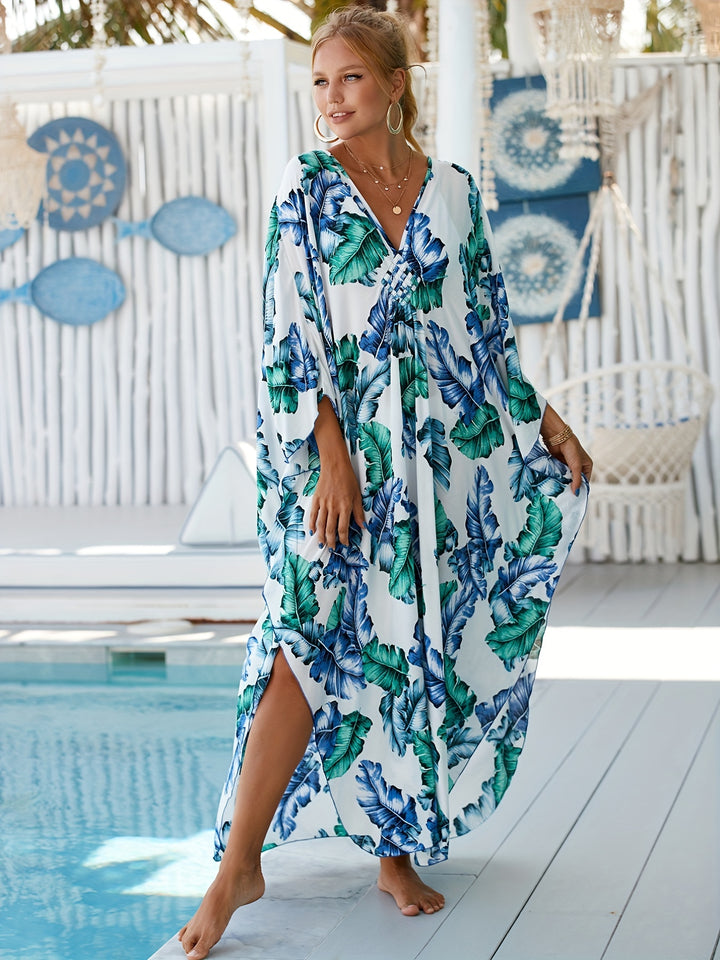 Tropical Resort Bamboo Maxi Dress ...