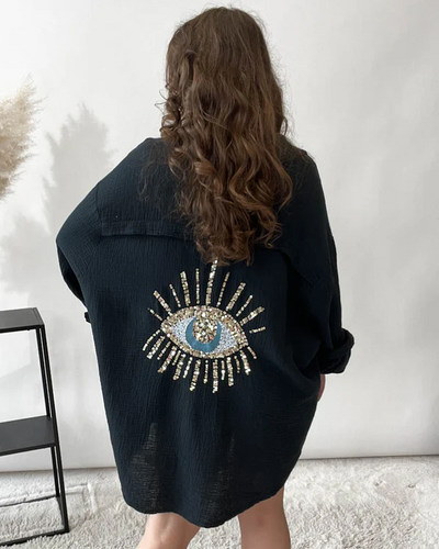 Santorini Eye Shirt Dress