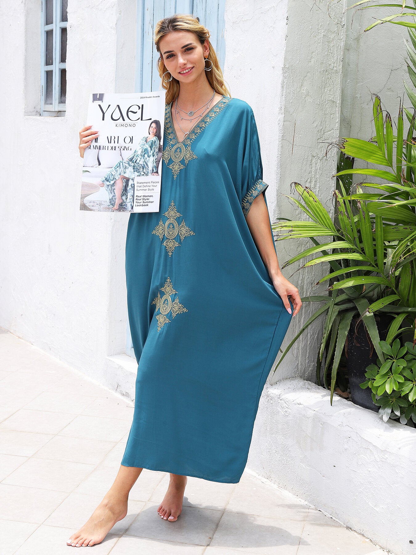 Bamboo Embroidered Summer Dress