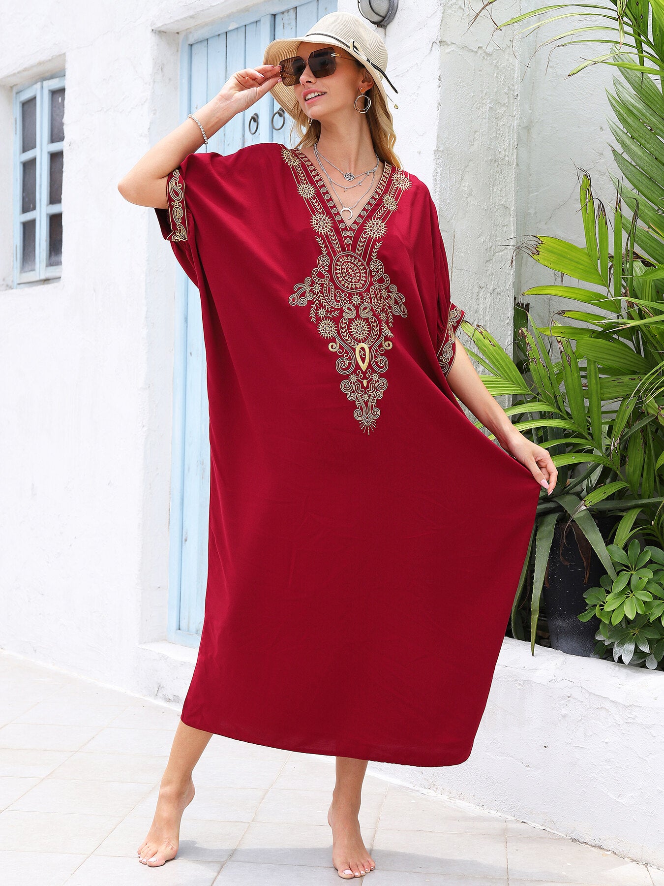 Bamboo Embroidered Summer Dress