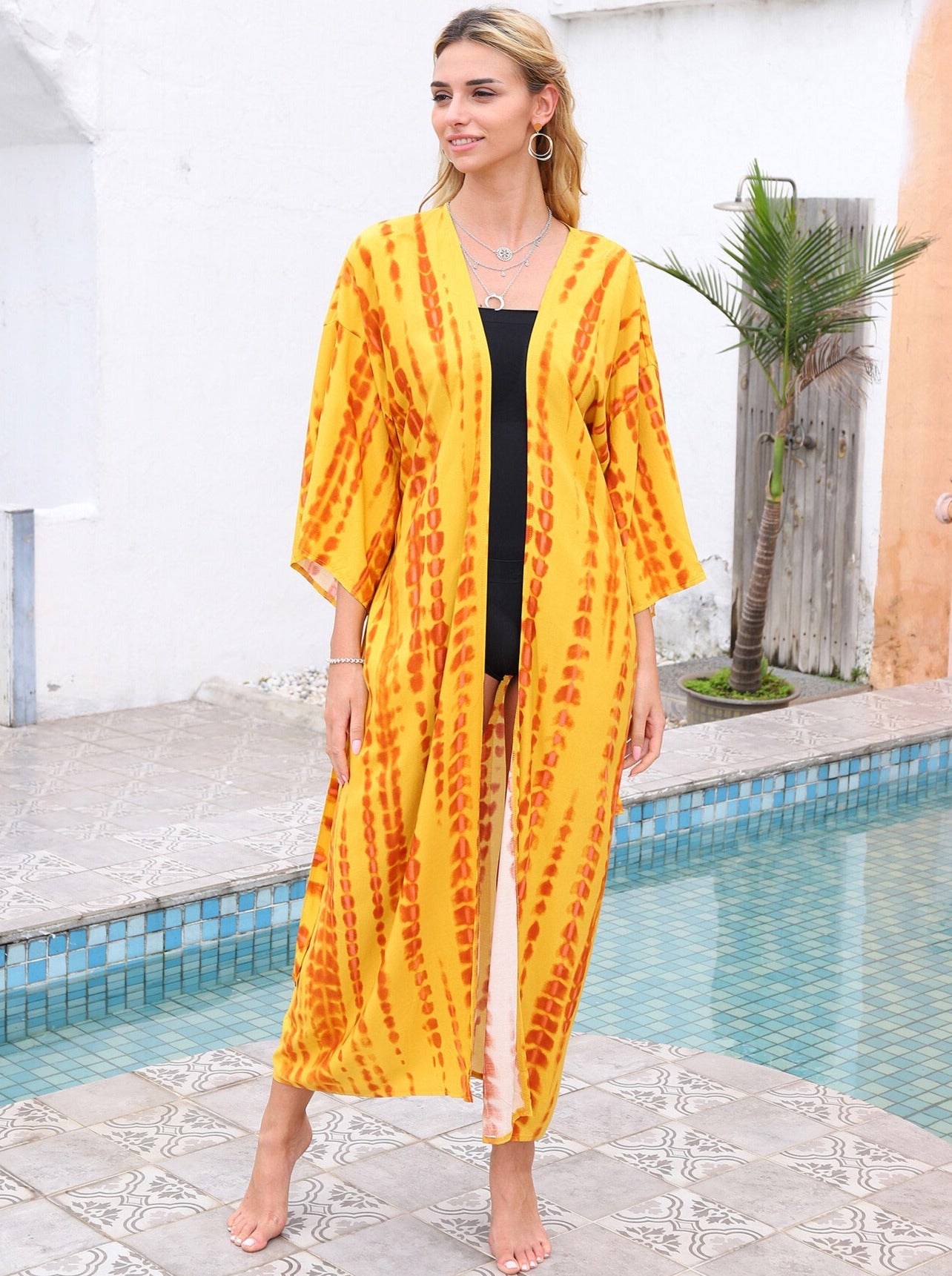 Bamboo Island Oasis Kimono