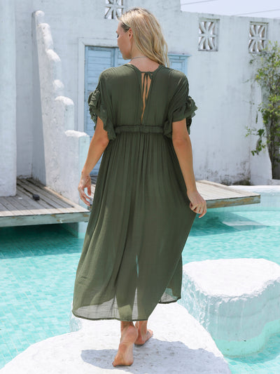 Puffed Sleeve Summer Dress