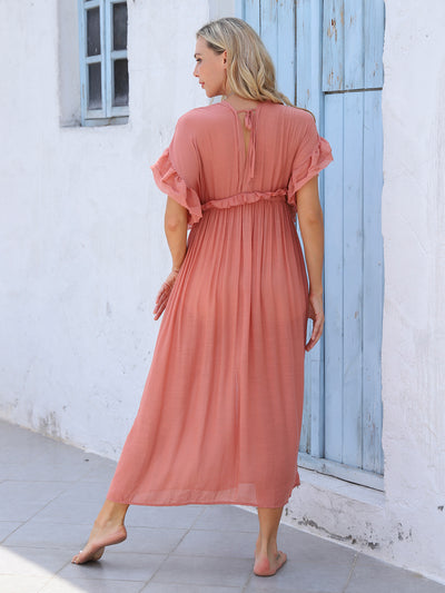 Puffed Sleeve Summer Dress