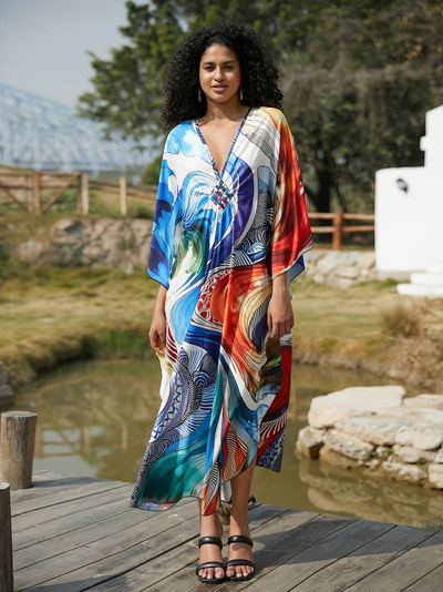 Island Oasis Bamboo Wrap Dress