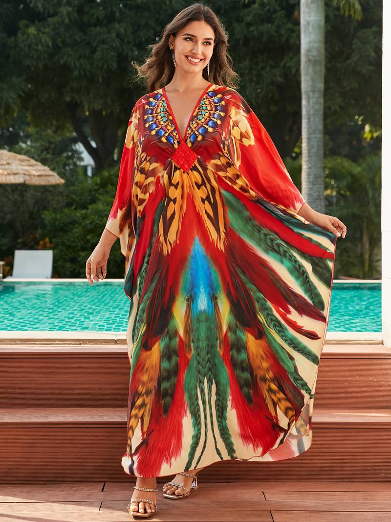 Island Oasis Bamboo Wrap Dress